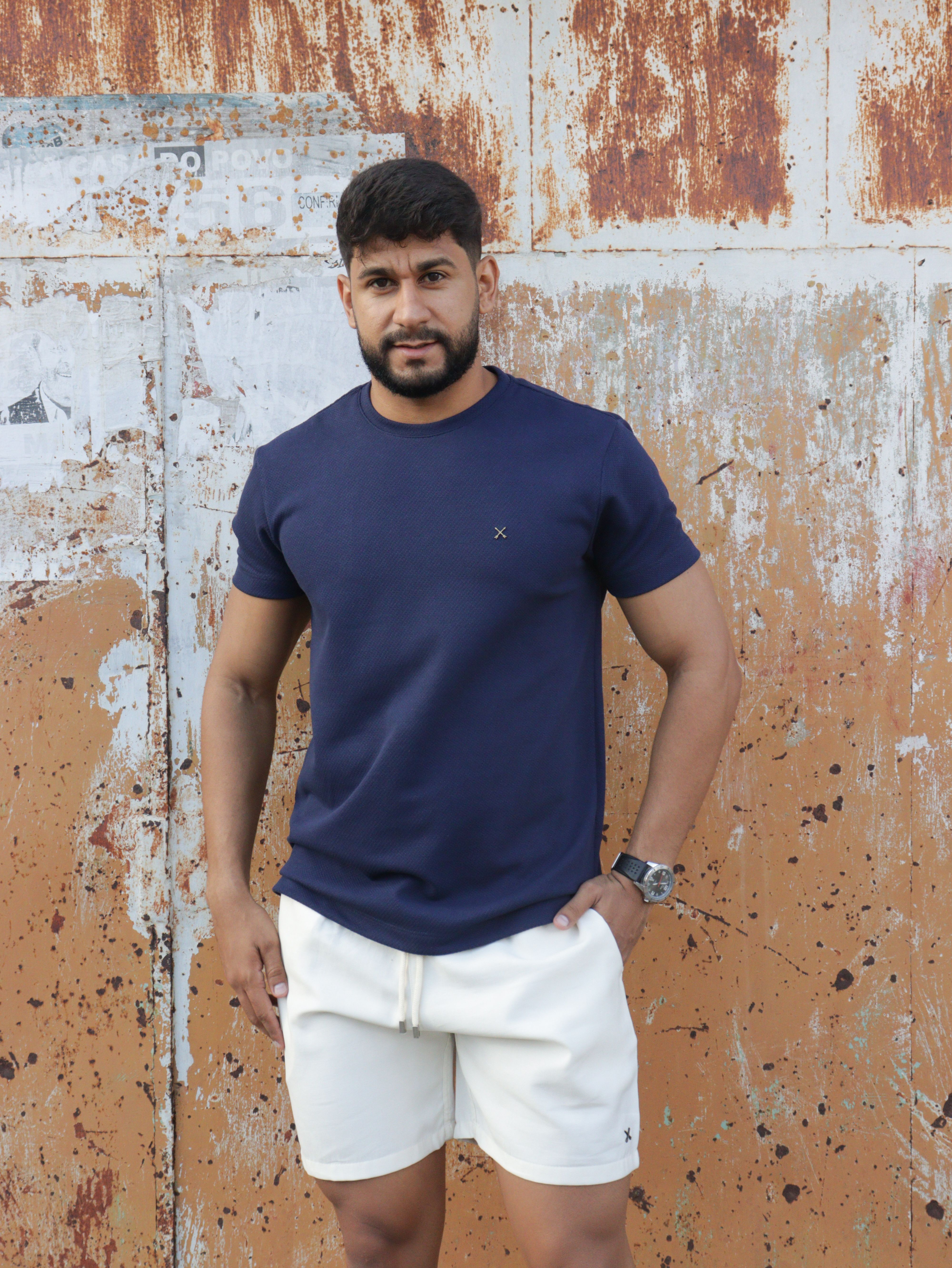 T-Shirt Masculina Texturizada